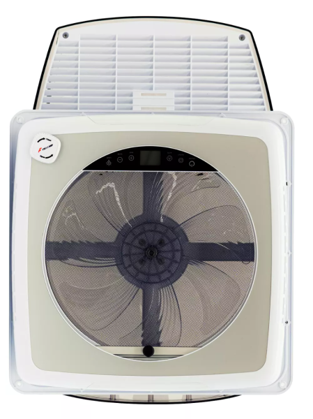 Купить люк накрышный freucamp turbo vent 36*36  c вентилятором (чёрная крышка) для автодомов, кемперов и домов на колесах по доступным ценам